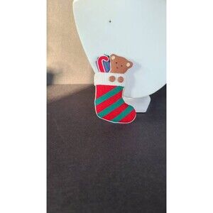 Vintage Bear Stocking Ornament